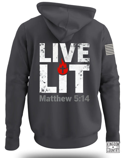 Live Lit Matthew 5:14 Zip-Up Hoodie product