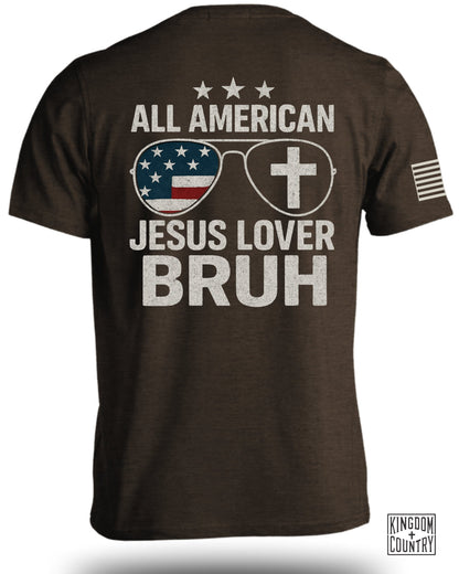 All American Jesus Lover Bruh Graphic T-Shirt product