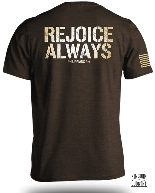 Rejoice Always Philippians 4:4 Graphic T-Shirt product
