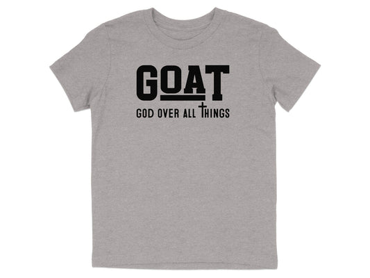 GOAT God Over All Things Graphic Tee Shirt