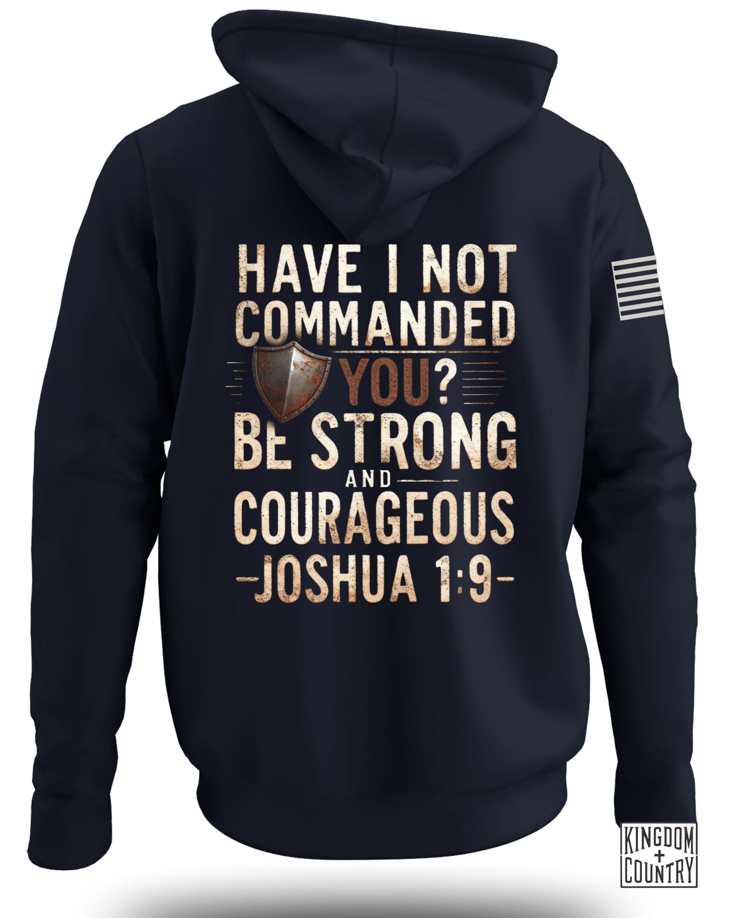 Be Strong and Courageous Joshua 1:9 Hoodie product type