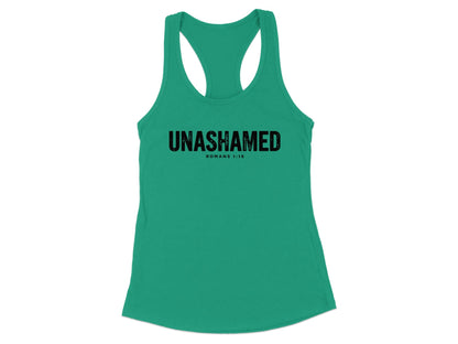Unashamed Romans 1:16 Graphic Tank Top product type