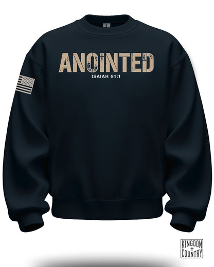 ANOINTED ISAIAH 61:1 Sweatshirt with USA Flag Design