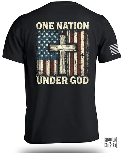 Patriotic One Nation Under God Graphic T-Shirt Product