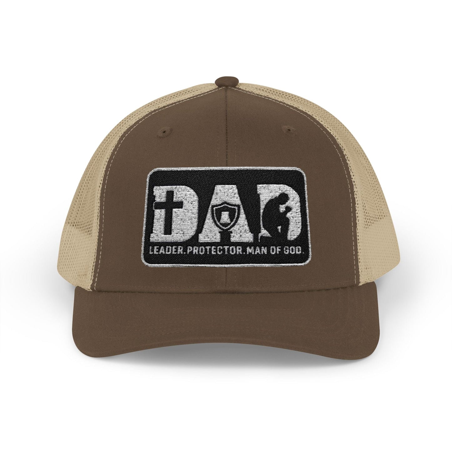 Dad-Leader Protector Man of God Snapback Trucker Cap