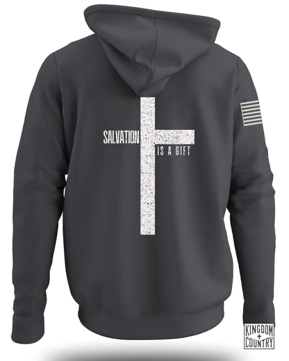 Salvation Is A Gift Cross Hoodie Sweatshirt product
