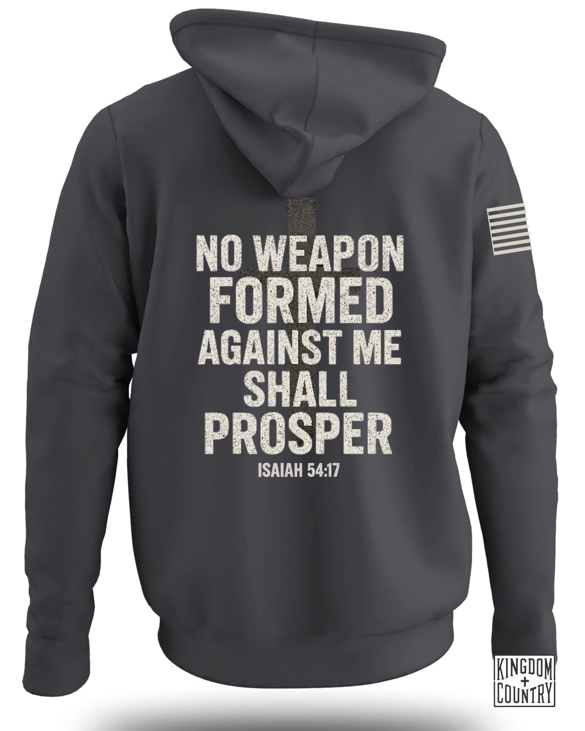Inspirational No Weapon Formed Shall Prosper Hoodie product