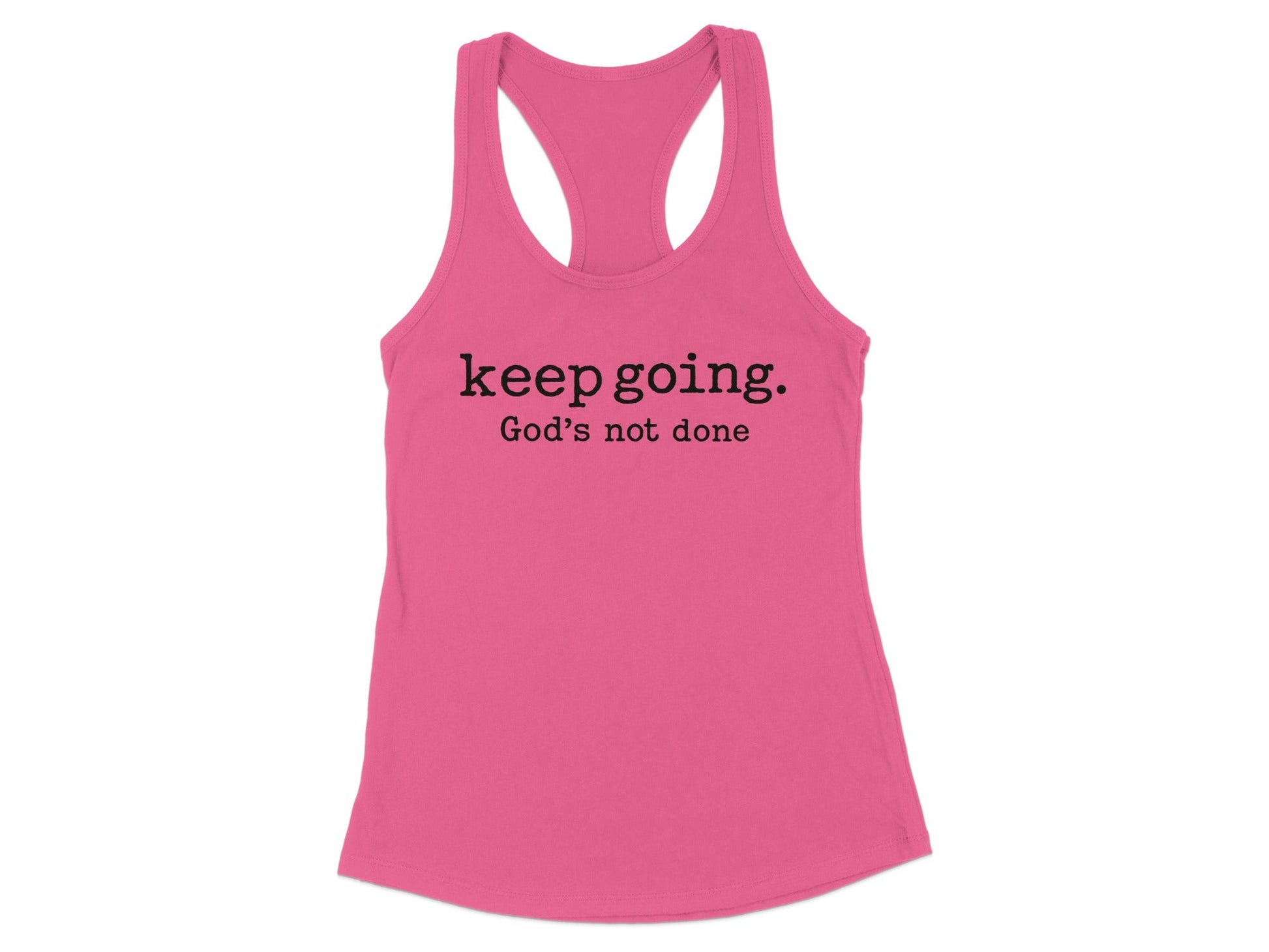 Keep Going God's Not Done Graphic Tank Top Product