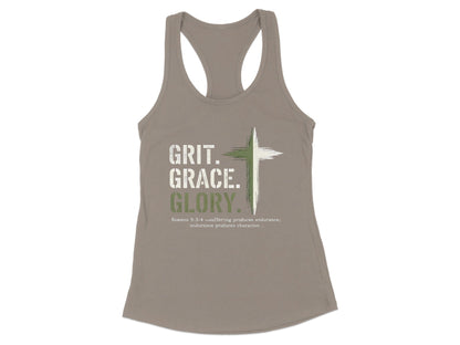 Grit Grace Glory Inspirational Graphic Tank product type