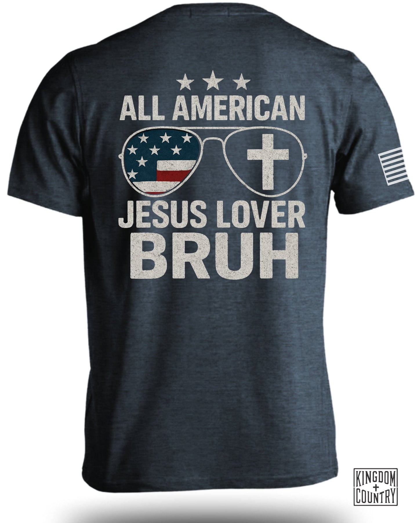 All American Jesus Lover Bruh T-Shirt product