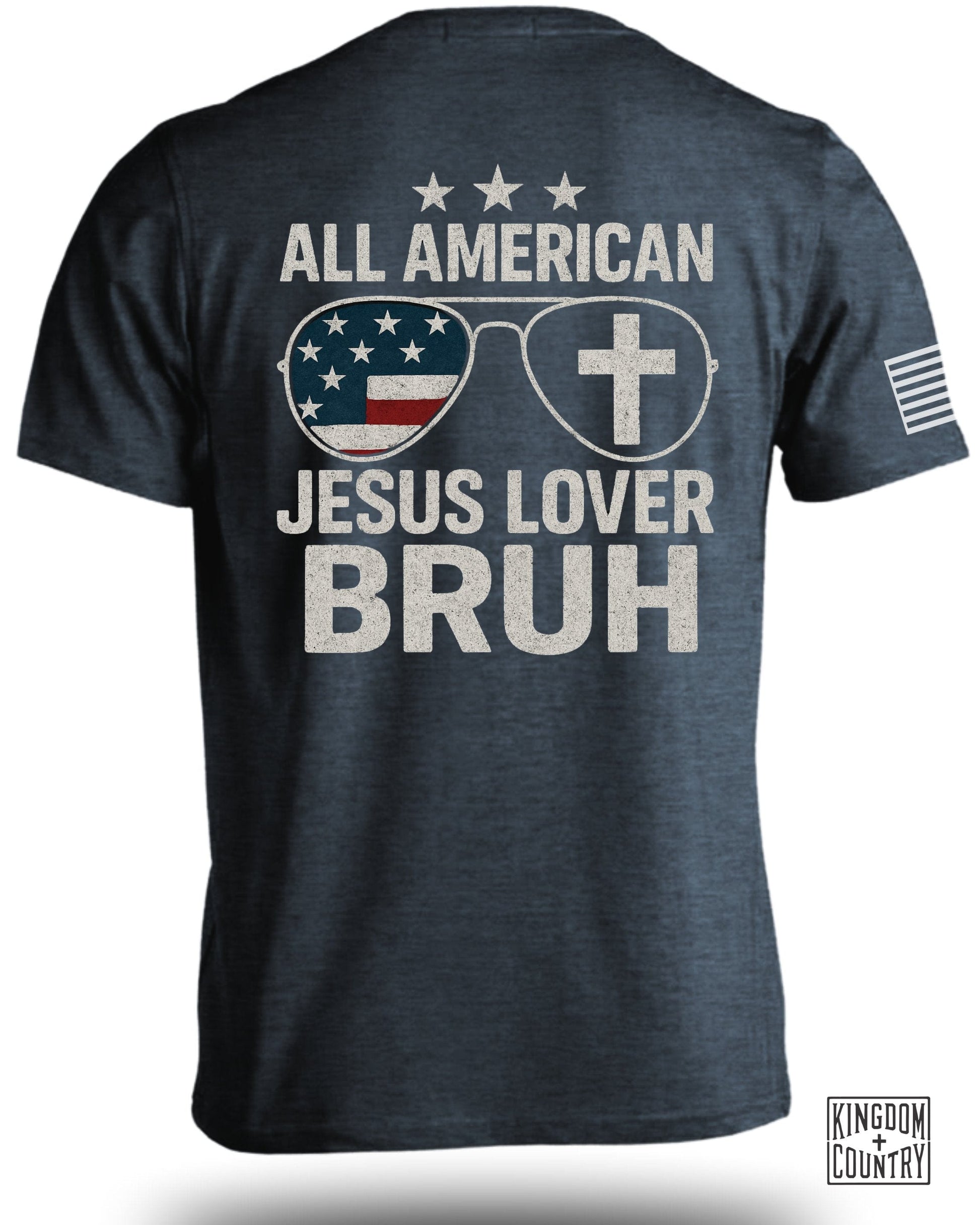 All American Jesus Lover Bruh T-Shirt product