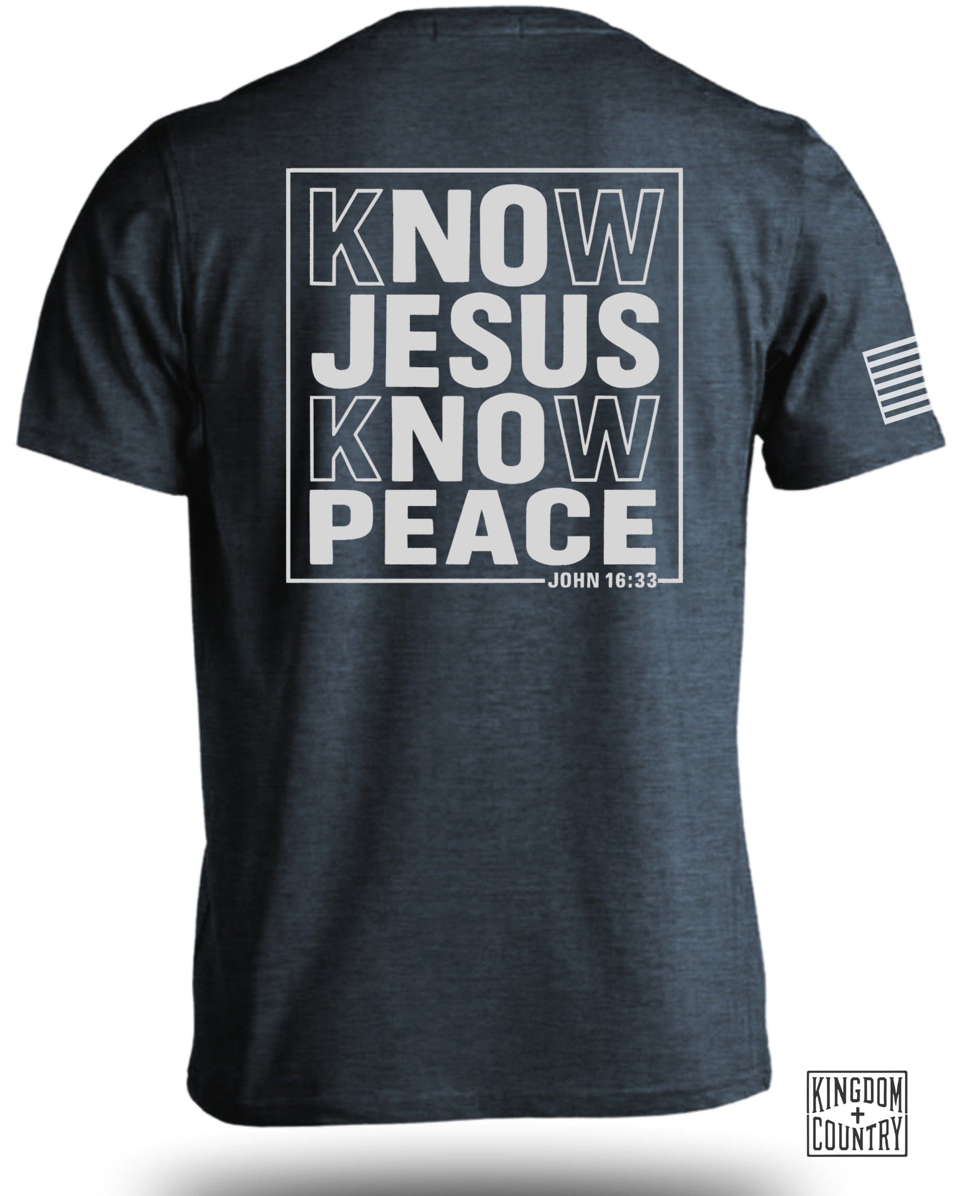 Know Jesus Know Peace John 16:33 T-shirt product