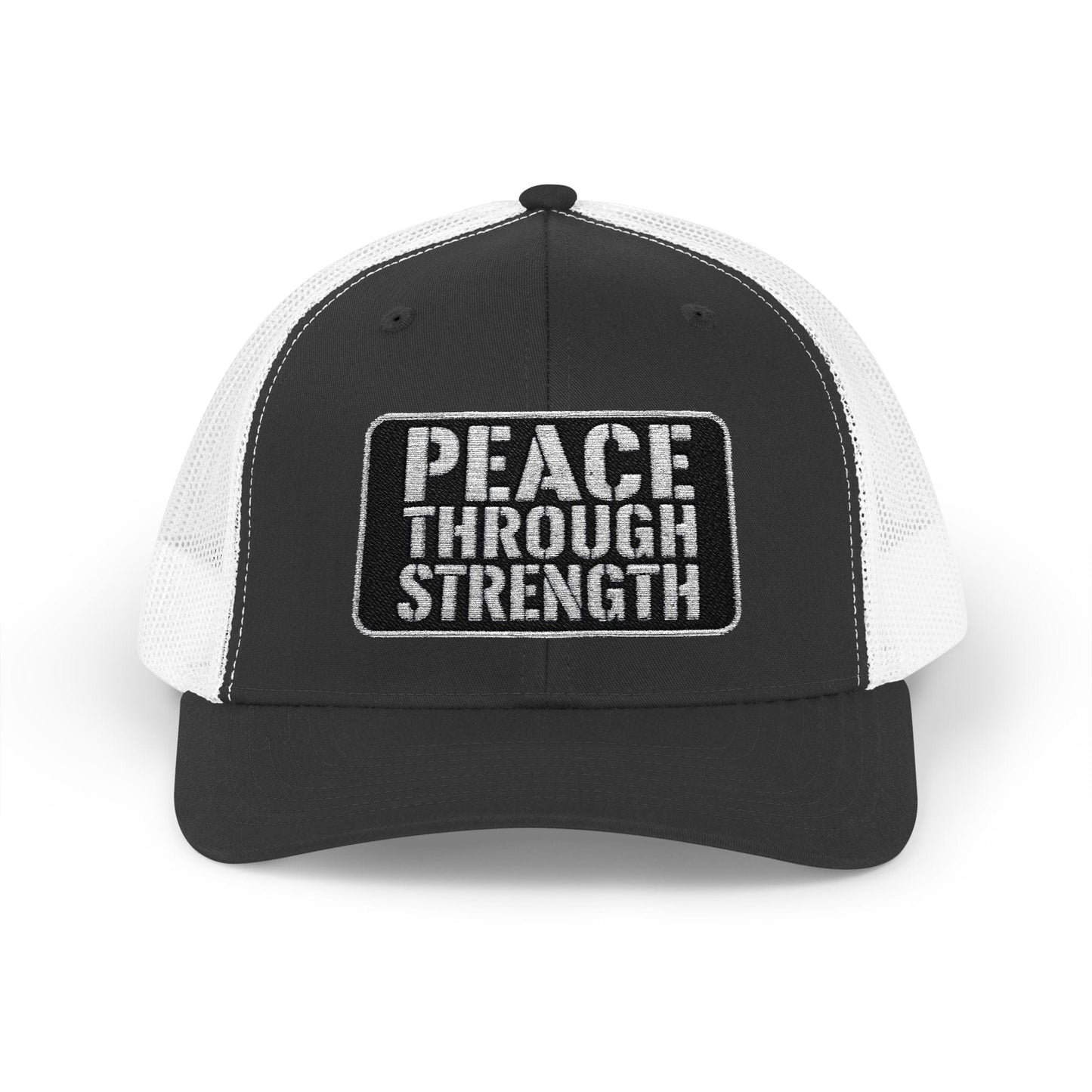Peace Through Strength Snapback Trucker Cap