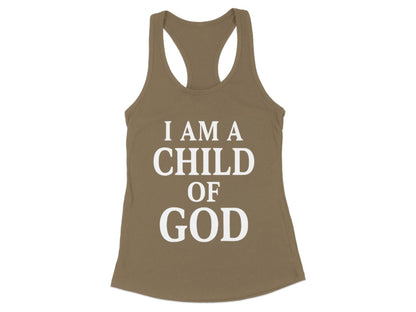 I Am A Child Of God Tank Top Inspirational Clothing Product