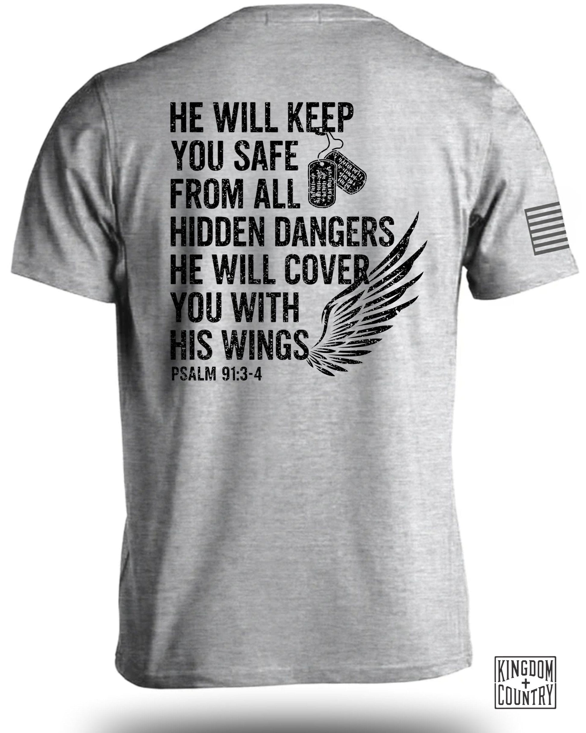 He Will Keep You Safe Psalm 91:3-4 T-shirt product