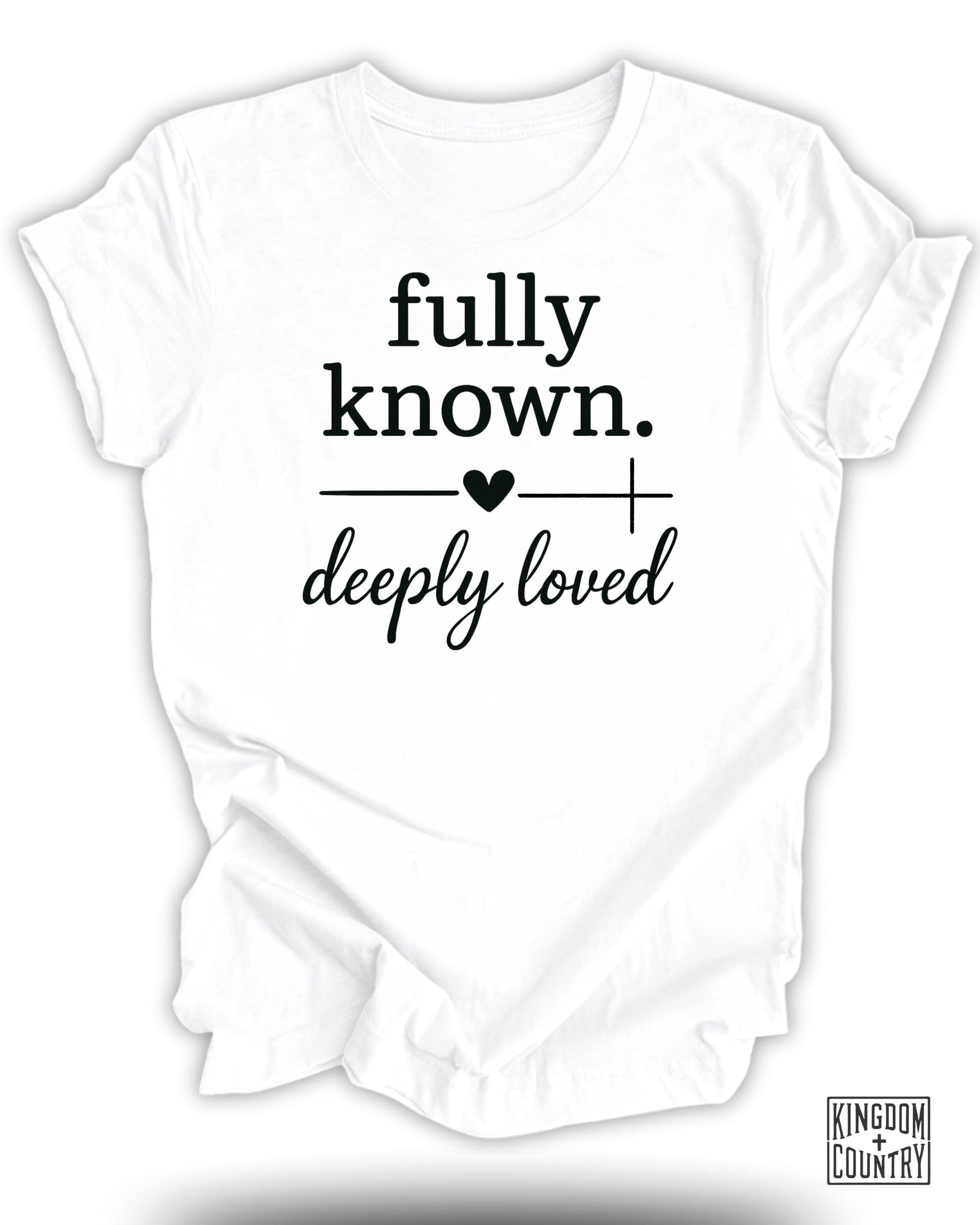 Fully Known Deeply Loved Statement Tee product