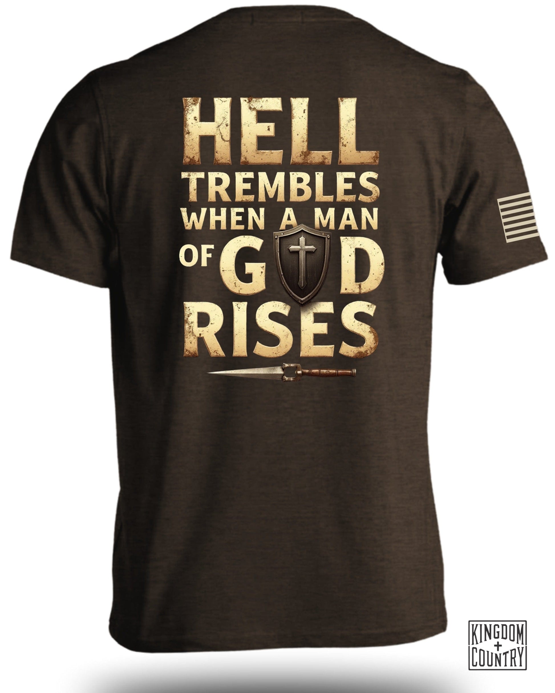 Hell Trembles When A Man Of God Rises T-shirt product