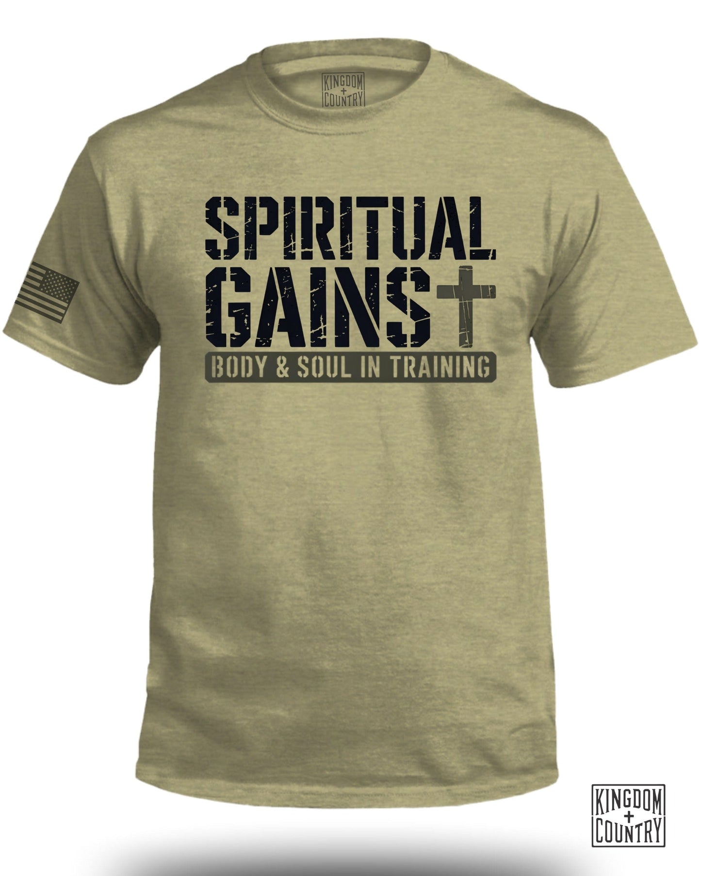 Spiritual Gains Body and Soul in Training T-Shirt product