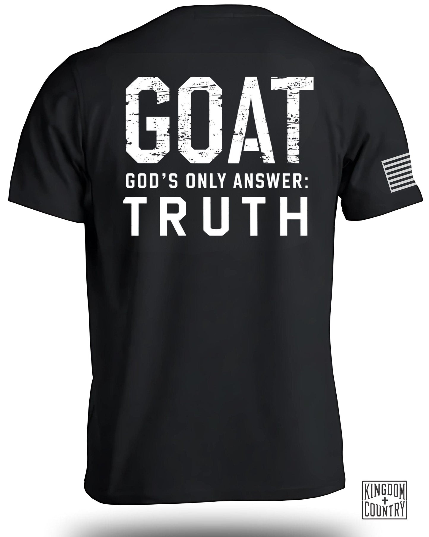 GOAT God's Only Answer Truth Black Graphic T-shirt product