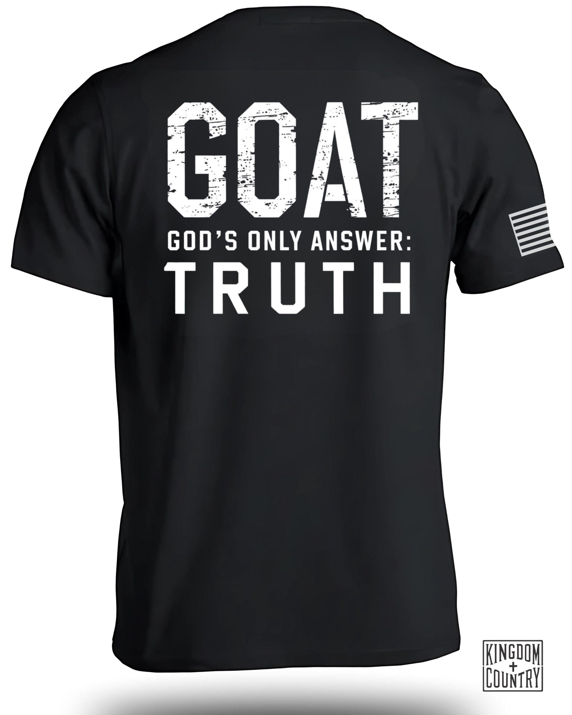GOAT God's Only Answer Truth Black Graphic T-shirt product