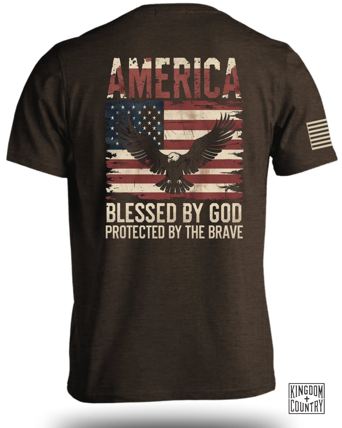 America Blessed By God Protected By The Brave Shirt product type
