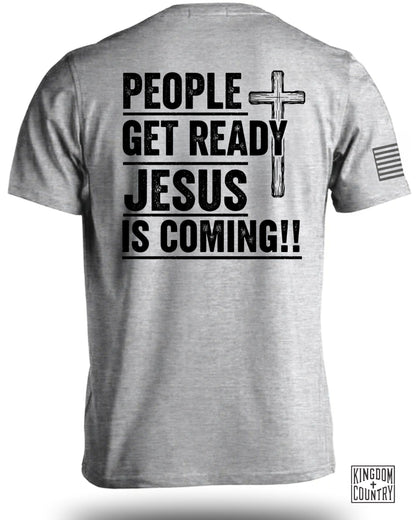 People Get Ready Jesus Is Coming Shirt product type