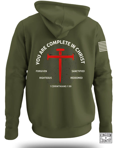 You Are Complete In Christ Hoodie Inspirational Product