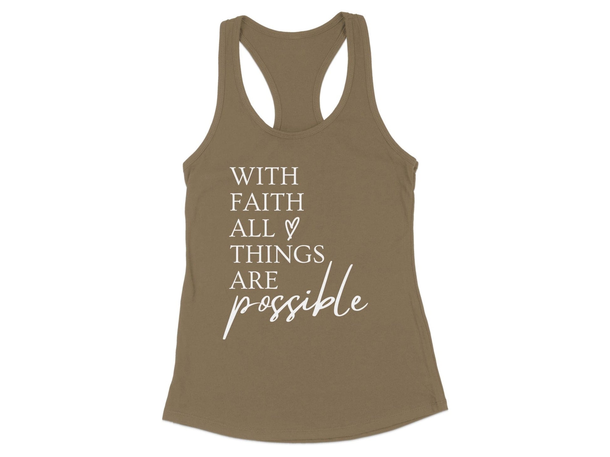 With Faith All Things Are Possible Tank Top product type