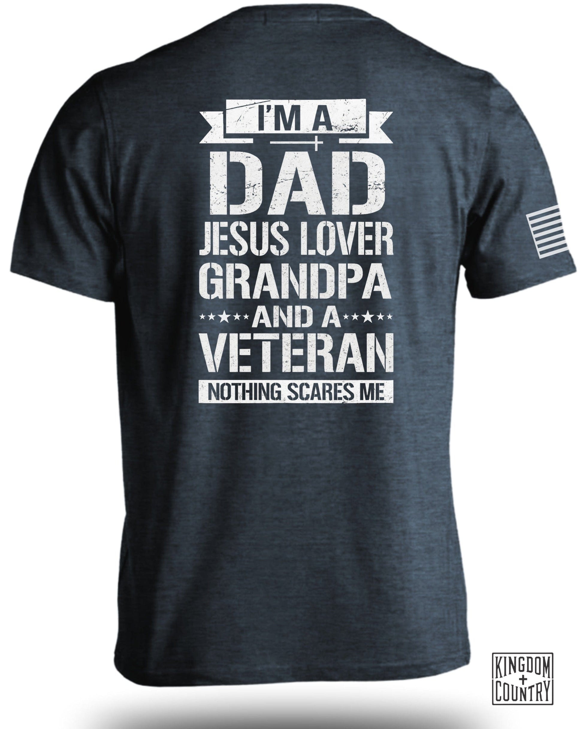 I'm a Dad Jesus Lover Grandpa and a Veteran Shirt Product
