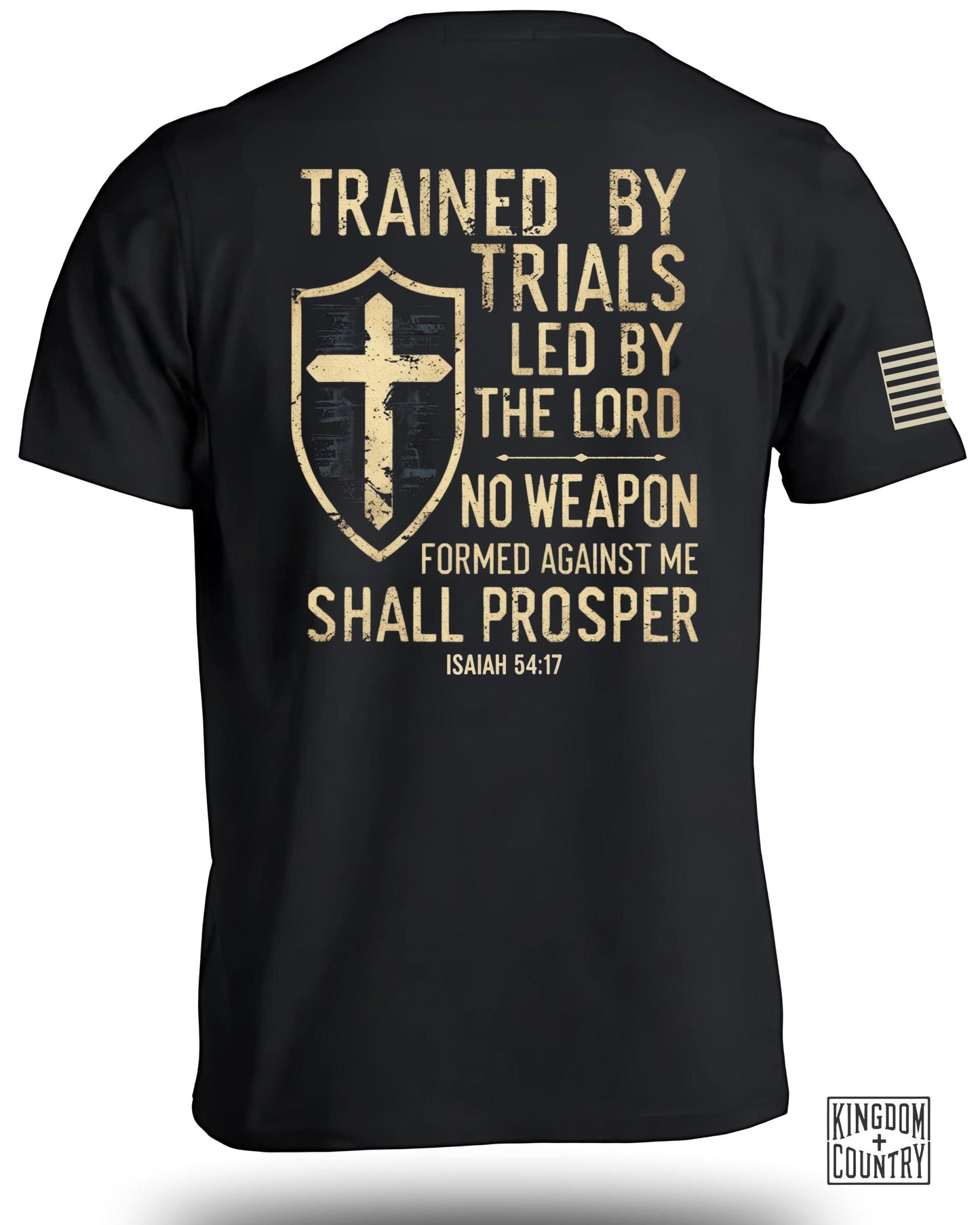 Trained by Trials Led by the Lord No Weapon Shirt product type