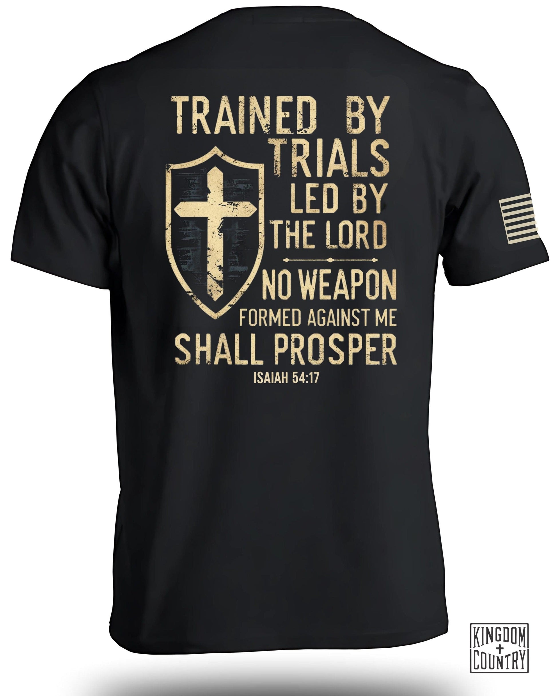 Trained by Trials Led by the Lord No Weapon Shirt product type