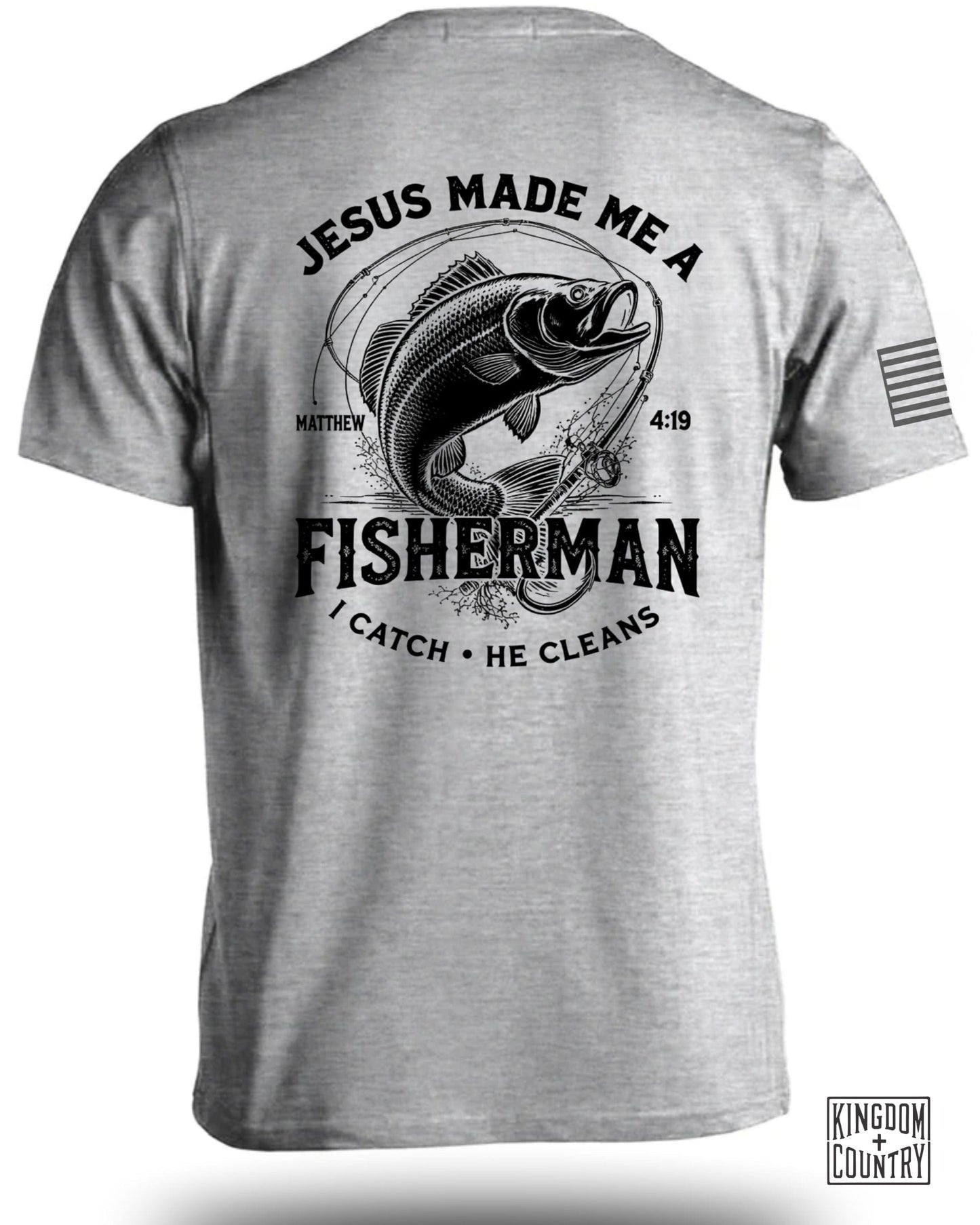 Jesus Made Me a Fisherman Graphic T-shirt Product