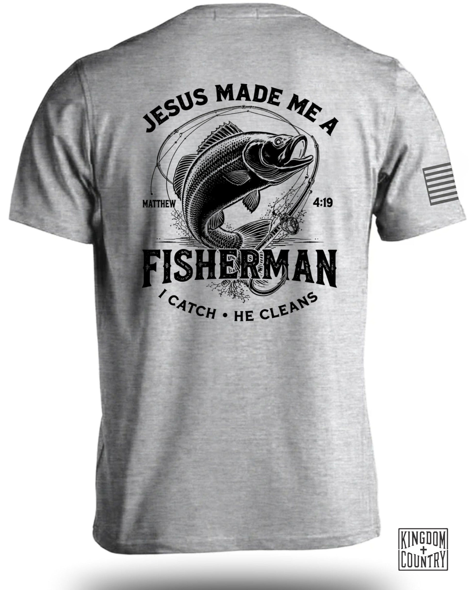 Jesus Made Me a Fisherman Graphic T-shirt Product