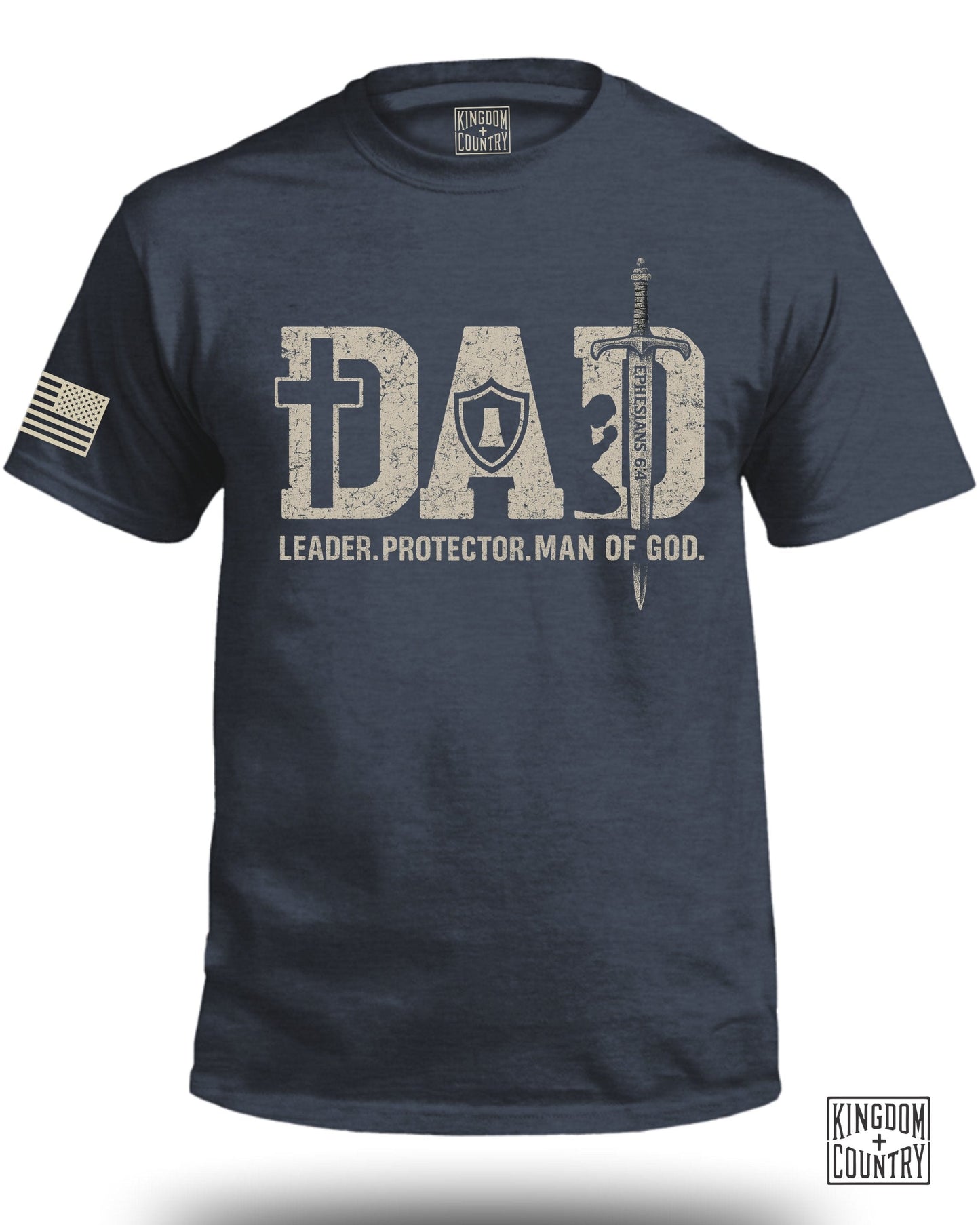 Dad Leader Protector Man of God Graphic T-Shirt product