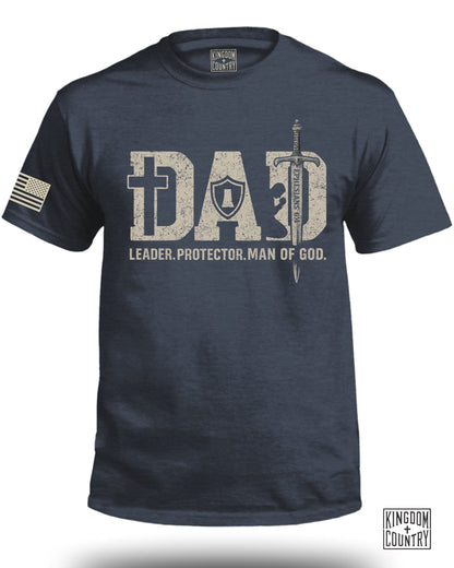 Dad Leader Protector Man of God Graphic T-Shirt product