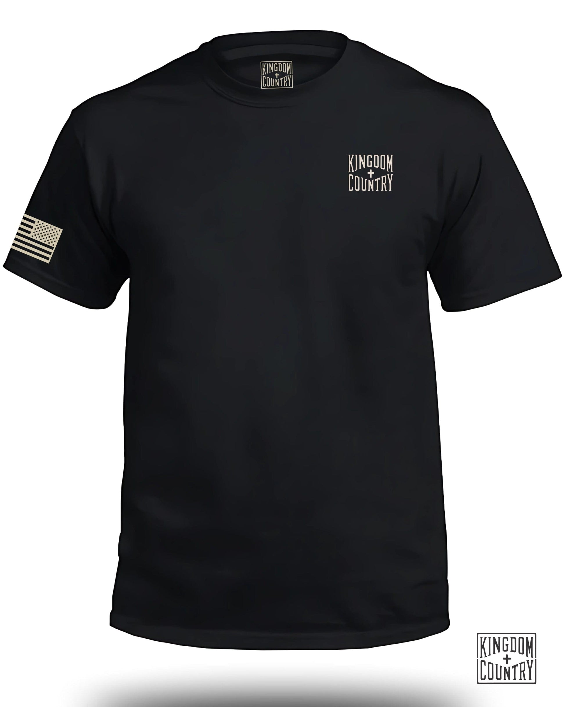 Stylish Kingdom Country Patriotic Black T-Shirt product type