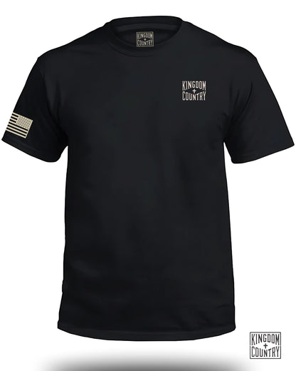 Stylish Kingdom Country Patriotic Black T-Shirt product type
