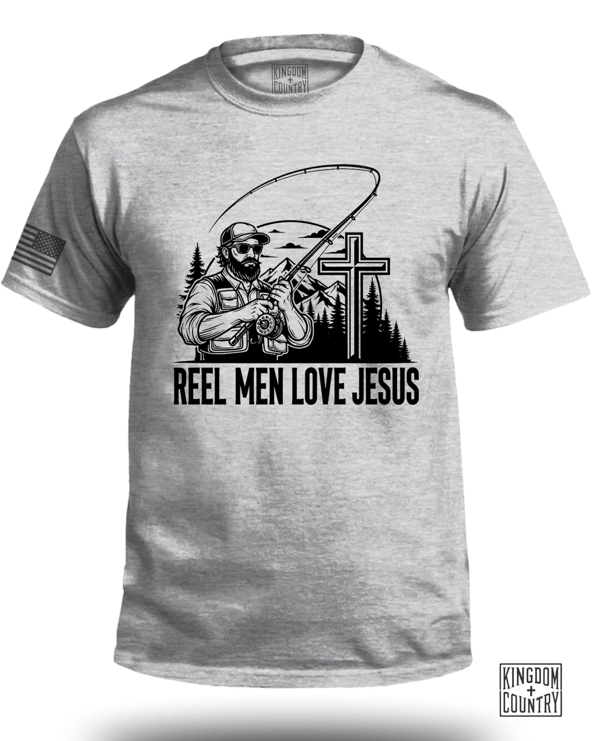 Reel Men Love Jesus Printed Graphic Shirt product