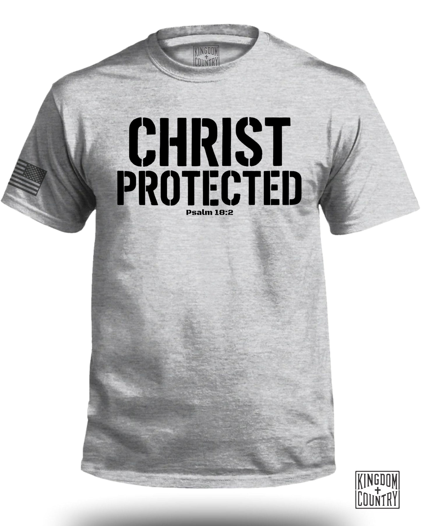 Christ Protected Psalm 18:2 Graphic Tee Shirt product type