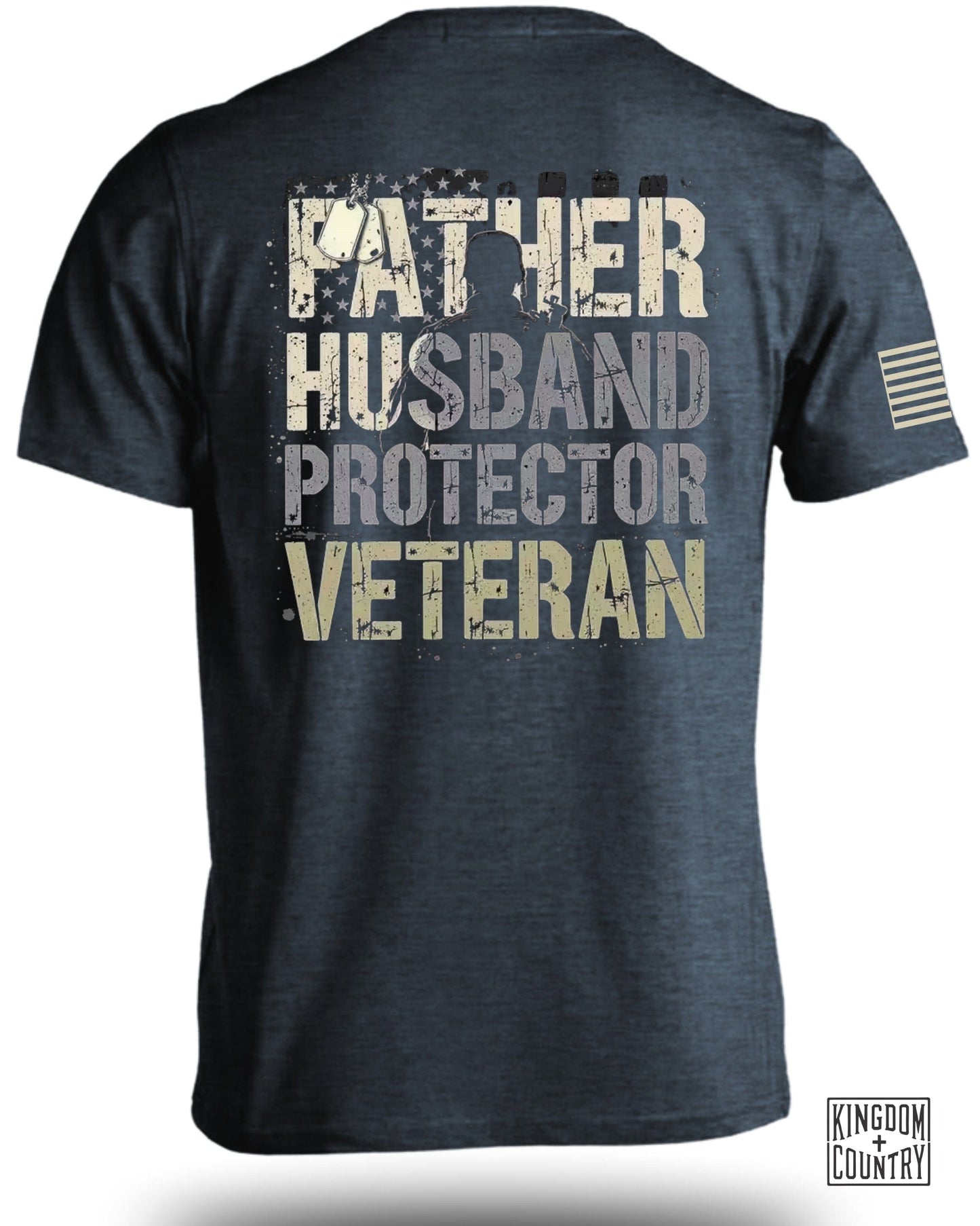 Father Husband Protector Veteran T-shirt product type