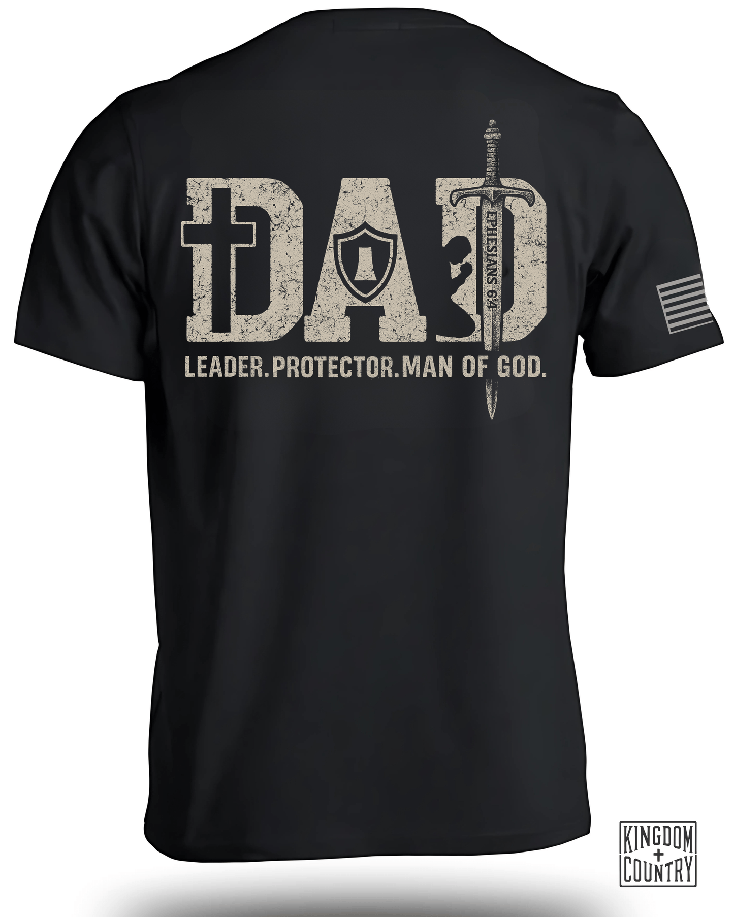 Dad-Leader Protector Man Of God T-Shirt