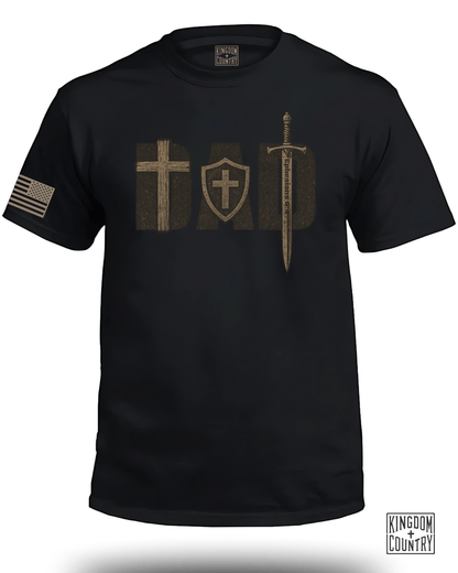 DAD Cross Sword & Shield T-Shirt
