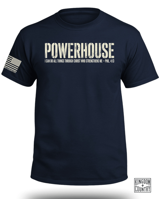 POWERHOUSE Phil 4:13 Christian T-Shirt