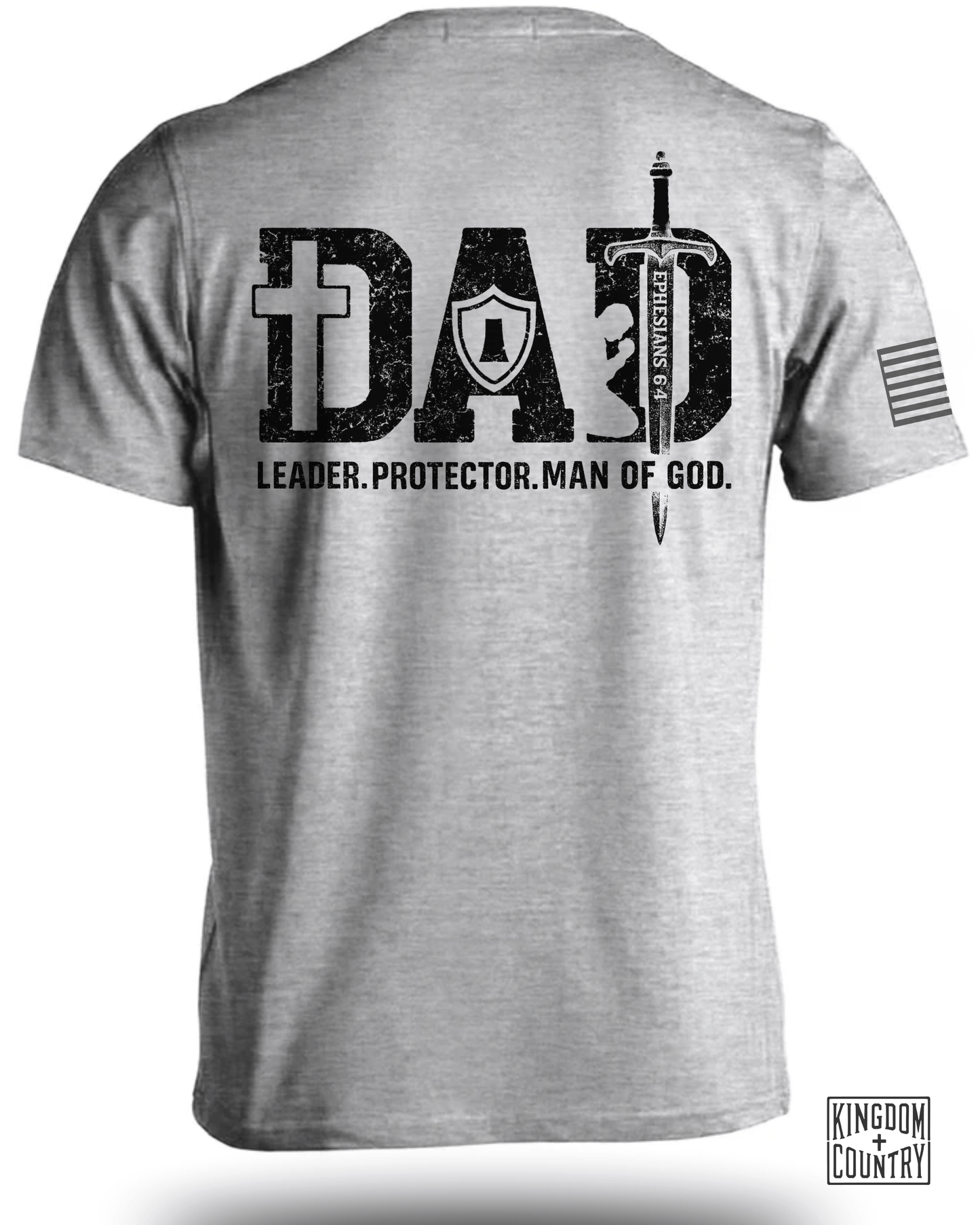 Dad-Leader Protector Man Of God T-Shirt