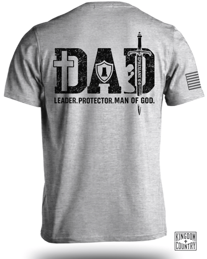 Dad-Leader Protector Man Of God T-Shirt