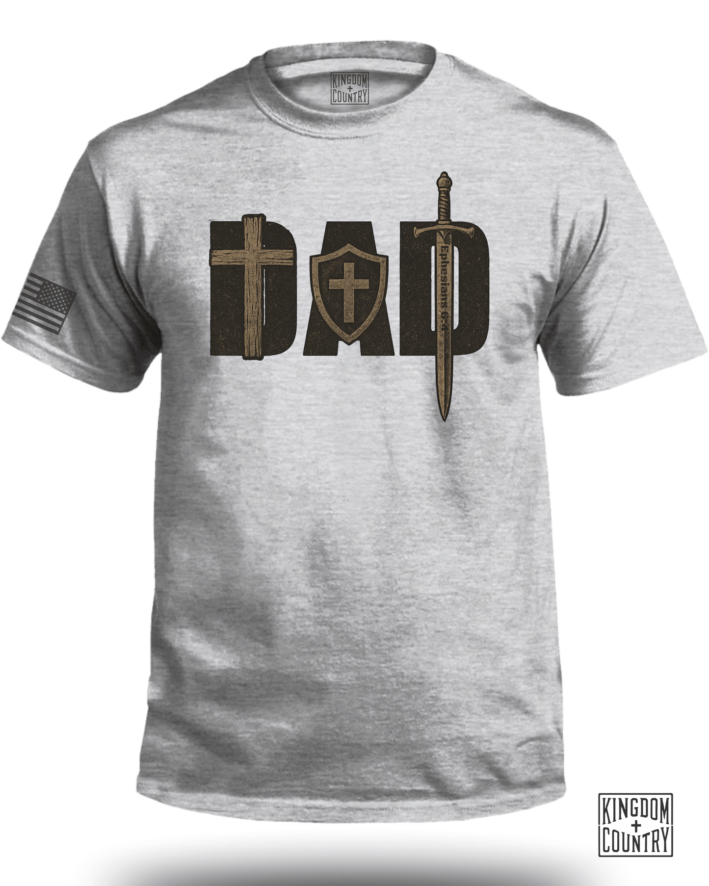 DAD Cross Sword & Shield T-Shirt