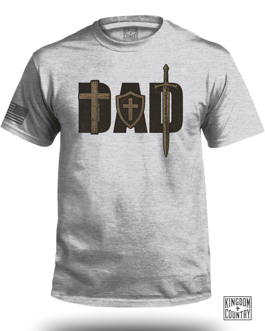 DAD Cross Sword & Shield T-Shirt