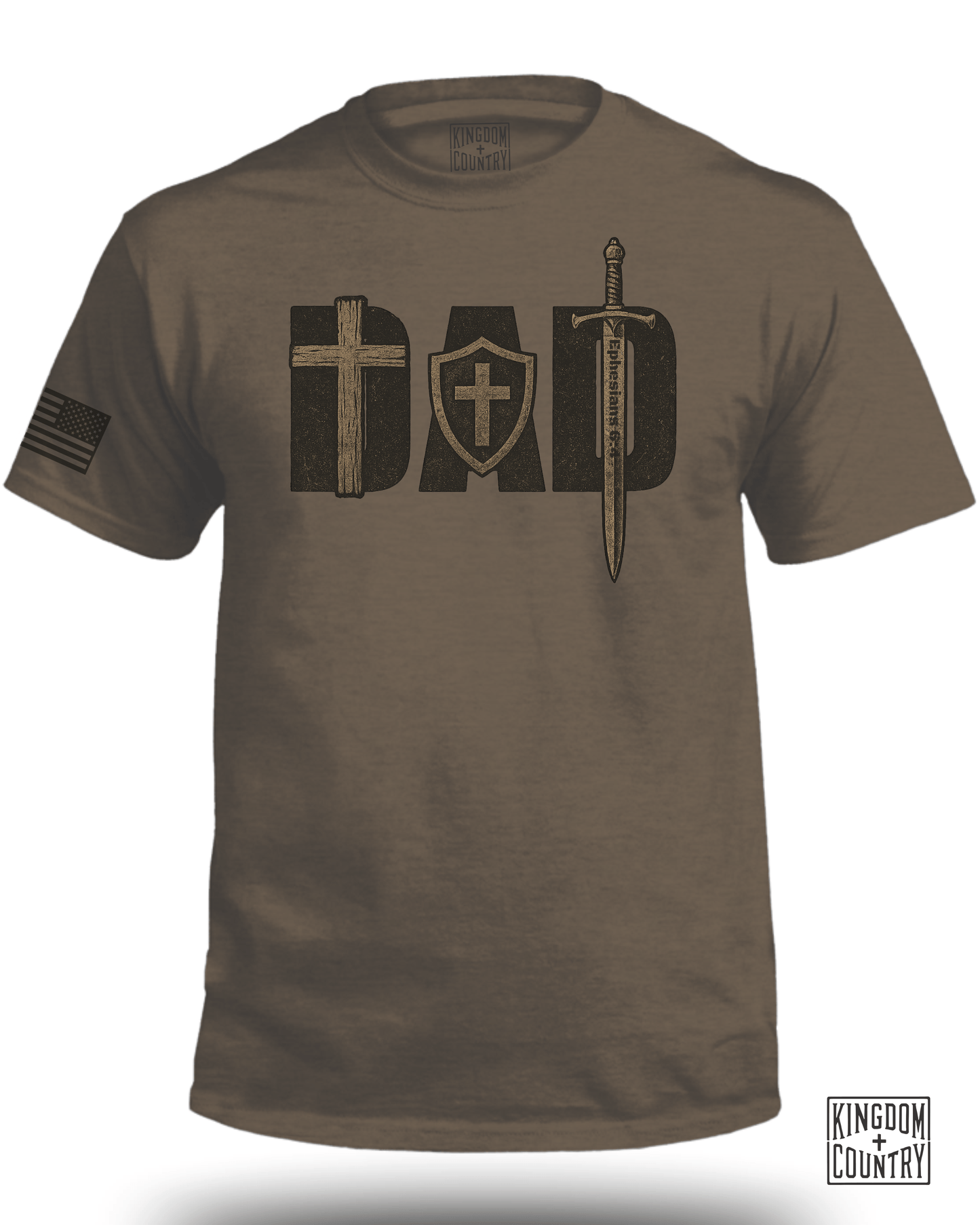DAD Cross Sword & Shield T-Shirt
