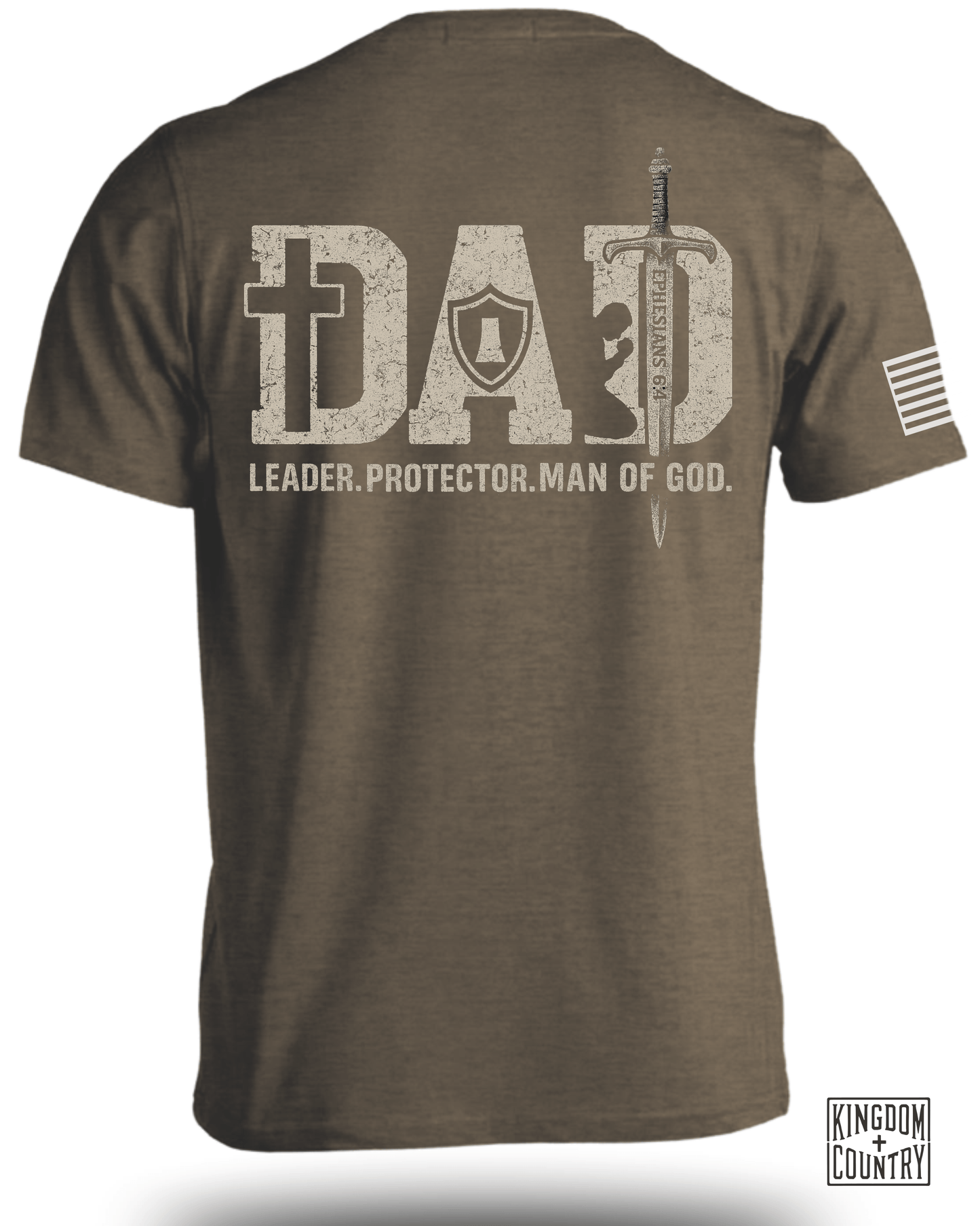 Dad-Leader Protector Man Of God T-Shirt