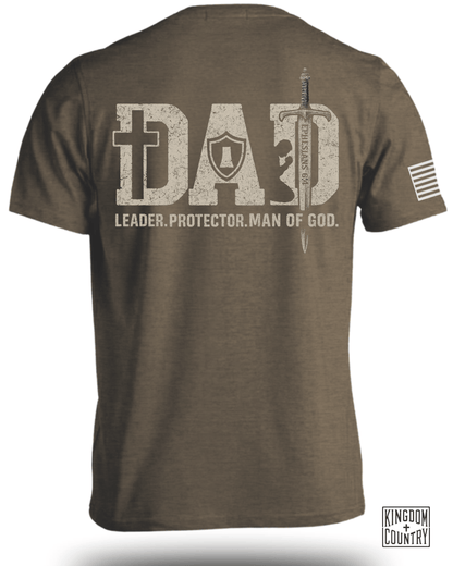 Dad-Leader Protector Man Of God T-Shirt